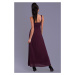 Dámské společenské šaty s krajkou a kamínky dlouhé tmavě model 15089591 - EVA&#38;LOLA