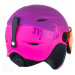 Relax Twister Visor Lyžařská dětská helma se štítem RH27 fialová
