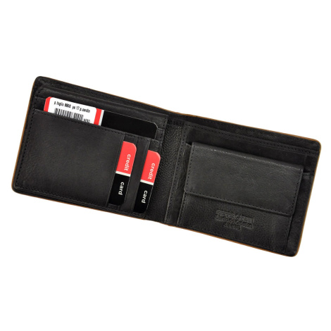 Pánská kožená peněženka Pierre Cardin YS17 8806 černá / červená