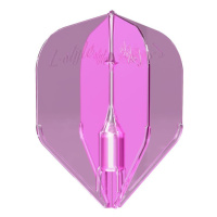 Letky na šipky L-Style Fantom L3EZ, průhledné růžové