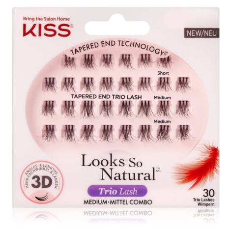KISS Look So Natural trsové nalepovací řasy s uzlíkem Lavish 30 ks