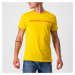 CASTELLI Cyklistické triko s krátkým rukávem - VENTAGLIO TEE - červená/žlutá