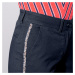 Blancheporte Chino kalhoty, třpytivé lampasy námořnická modrá