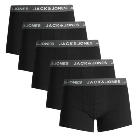 5PACK pánské boxerky Jack and Jones černé Jack & Jones