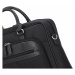 Luxusní pánská polokožená taška černá - Hexagona September černá