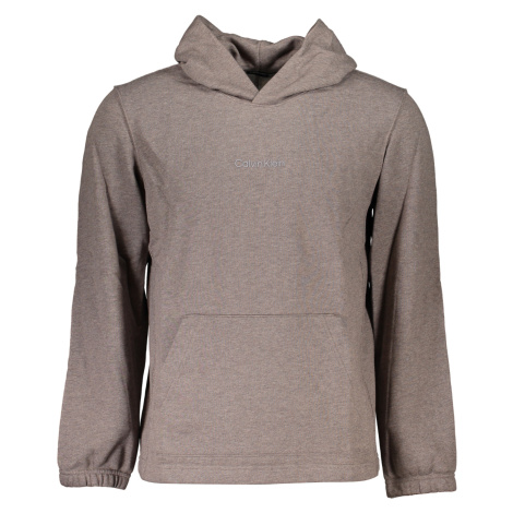 Calvin Klein 00GMS3W303 Pánská mikina s kapucí hnědá