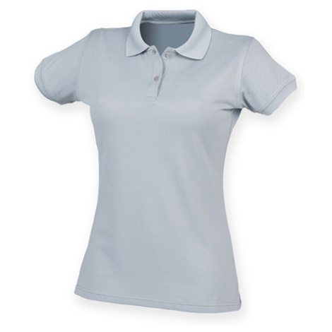 Henbury Dámské funkční polo tričko H476 Silver Grey -Solid