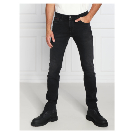 Tommy Jeans pánské černé džíny Tommy Hilfiger