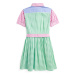 Polo Ralph Lauren Šaty 'CARLOW' modrá / zelená / pink / bílá