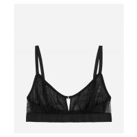 Spodní prádlo karl lagerfeld keyhole lace bralette černá