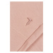 Tepláky trussardi trousers logo embroidery cotton brushed fleece růžová
