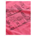 Růžové holčičí tričko s potiskem Alpine Pro RIMONO