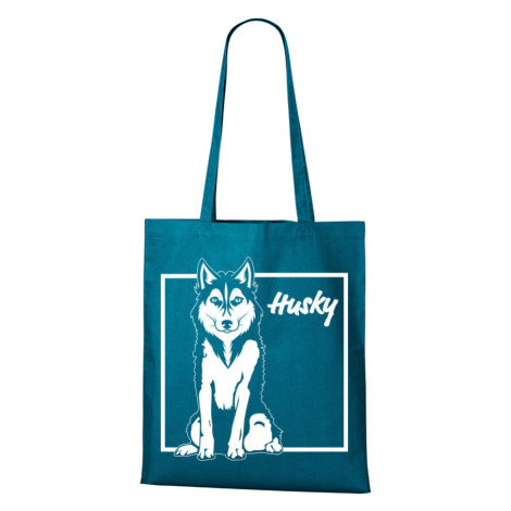Plátěná taška s potiskem Huskyho - pro milovníky psů BezvaTriko