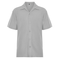 Trendyol Gray Relaxed Fit Wide Collar Shirt