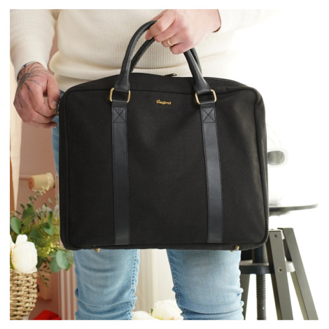 Bagind Meety Misty - Pánská i dámská taška na notebook černá, ruční výroba, český design
