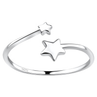 Stříbrný nastavitelný prsten Star
