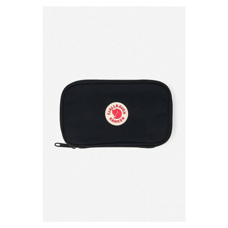 Peněženka Fjallraven Kanken Travel Wallet černá barva, F23781 Fjällräven