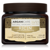 Arganicare Ricin Hair Growth Stimulator posilujicí maska pro slabé vlasy s tendencí vypadávat pr