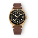 Nivada Grenchen Depthmaster Bronze - Black Leather White Stitching