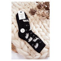 Dámské Vlněné Ponožky V Polar Bear Černé