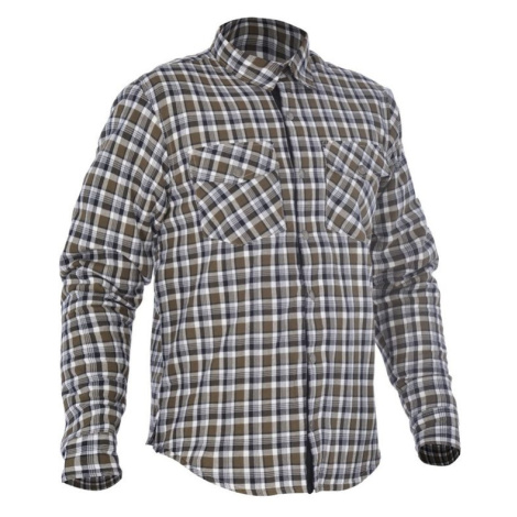 OXFORD Košile OXFORD KICKBACK Checker s Kevlar® podšívkou (khaki/bílá)