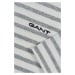 TRIČKO GANT STRIPED T-SHIRT GREY MELANGE