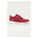 Boty Skechers červená barva, na plochém podpatku