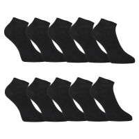 10PACK ponožky Styx nízké bambusové černé (10HBN960) M