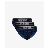 Klasické pánské slipy ATLANTIC 3Pack - černé/tmavě modré