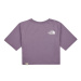 The North Face Girls S/S Crop Simple Dome Tee Fialová