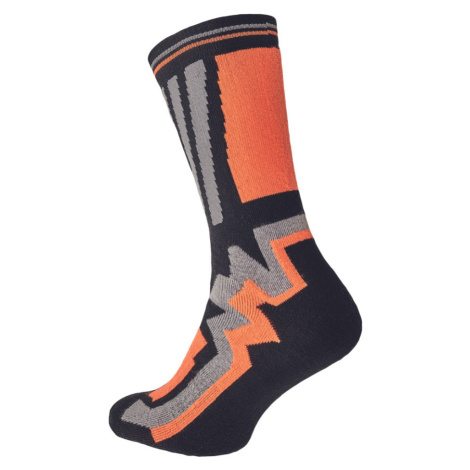 Knoxfield Long Unisex ponožky 03160041 černá/oranžová