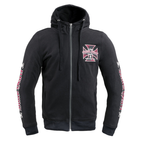 W-TEC Black Heart Vintage Iron Hoodie Pánská mikina černá