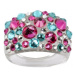 Prsten LEVIEN BY SWAROVSKI Bubble PINK/TURQUOIS RBB50PTY