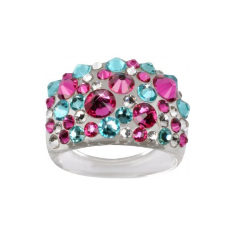 Prsten LEVIEN BY SWAROVSKI Bubble PINK/TURQUOIS RBB50PTY