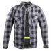 W-TEC Black Heart Reginald Flanelová košile s aramidem šedá/černá
