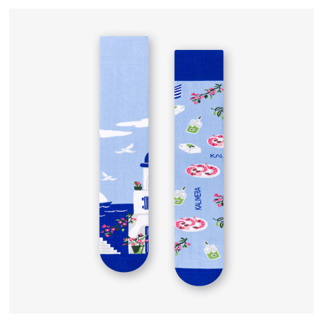 Ponožky Santorini 078-A063 Modrá Modrá More