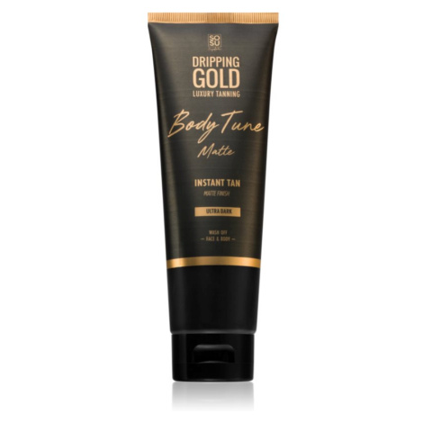 Dripping Gold Luxury Tanning Body Tune samoopalovací krém na tělo a obličej s okamžitým účinkem 