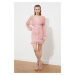 Trendyol Dried Rose Polka Dot Tulle Dress