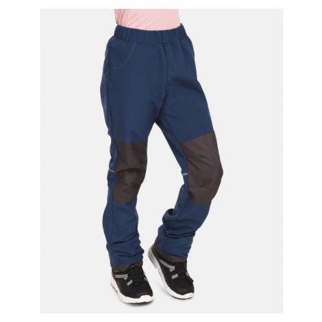Kilpi RIZO-J Dětské softshellové kalhoty UJ0405KI Tmavě modrá