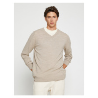 Koton Basic Knitwear Sweater V Neck