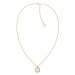 Tommy Hilfiger Romantický bronzový náhrdelník s perletí Iconic Circle 2780657