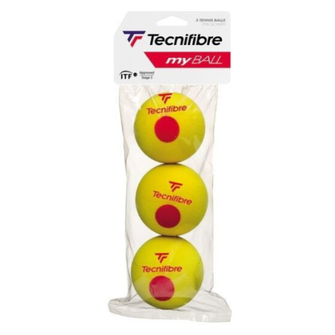 TECNIFIBRE MY BALLS Dětské tenisové míčky, žlutá, velikost