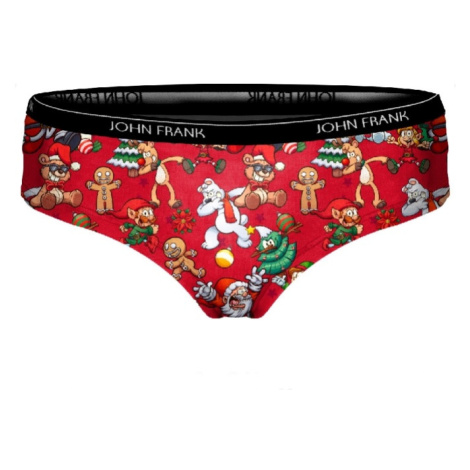 Dámské kalhotky John Frank WJFD-H52-CH Vánoce | červená