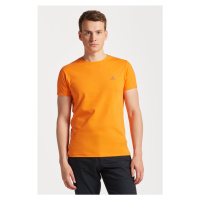 TRIČKO GANT CONTRAST LOGO SS T-SHIRT oranžová