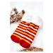 Vánoční dlouhé ponožky Vánoční stromek Červená