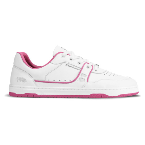 Barefoot tenisky Barebarics Arise - White & Raspberry Pink Be Lenka