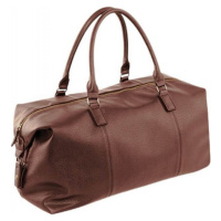 Quadra Elegantní víkendová taška z koženky NuHide s pruhovanou podšívkou