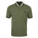 Fred Perry Striped Collar Polo Shirt Zelená