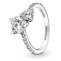 Pandora Třpytivý stříbrný prsten Timeless 191198C01 60 mm
