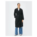 Koton Trench Coat Double Breasted Collar Reverse Collar Long Pockets